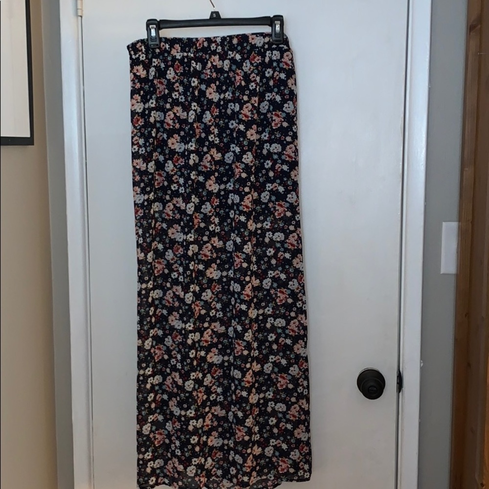 Long Floral Skirt